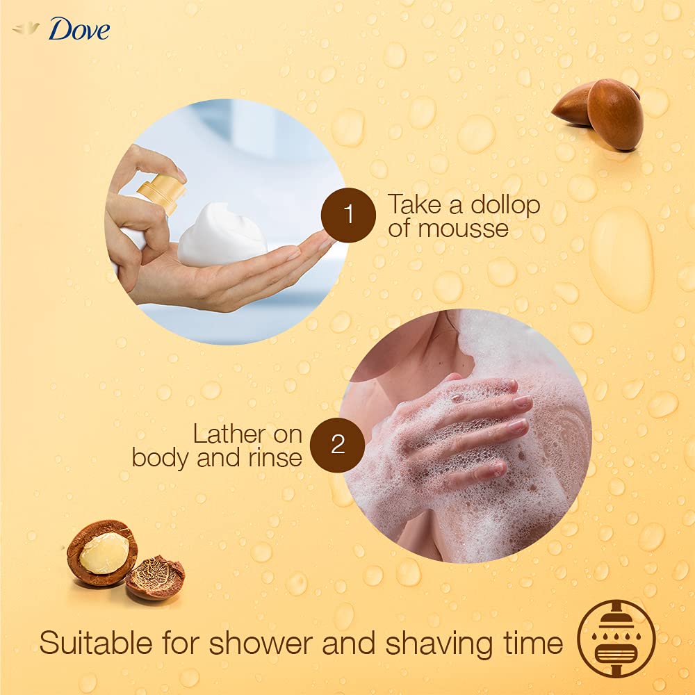 Dove Shower Mousse with Argan Oil, 200 ml Price, Uses, Side Effects