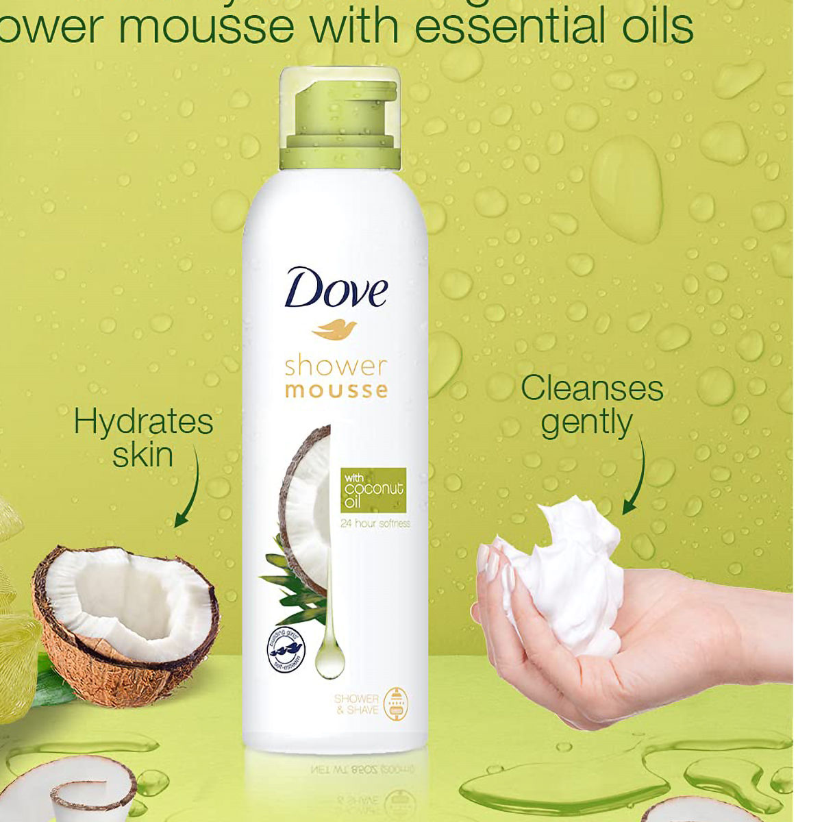 Dove Shower Mousse with Coconut Oil, 200 ml Price, Uses, Side Effects