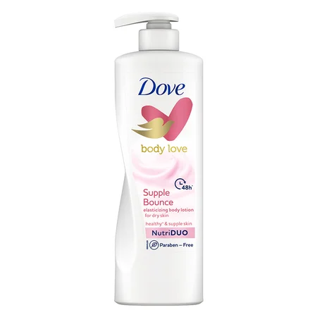 Dove Body Love Supple Bounce Body Lotion 400 ml | With Plant Based Moisturizers | Plant Nutri Duo | 48 Hr Long Lasting Hydration | Gives Healthy & Supple Skin | For Dry Skin