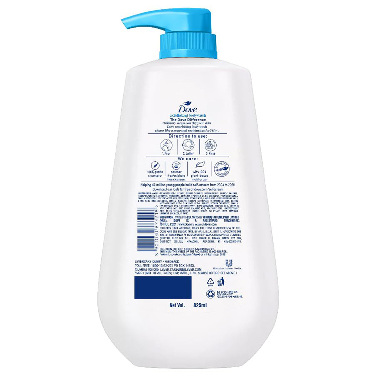 Dove Gentle Exfoliating Nourishing Body Wash 1 Litre | With 100% Plant-Based Moisturizers | Nutrium Moisture | Keep Skin Moisturised For 24hr | 100% Gentle Cleanser | For All Skin Type, Pack of 1 Dove Gentle Exfoliating Nourishing Body Wash 1 Litre | With 100% Plant-Based Moisturizers | Nutrium Moisture | Keep Skin Moisturised For 24hr | 100% Gentle Cleanser | For All Skin Type, Pack of 1