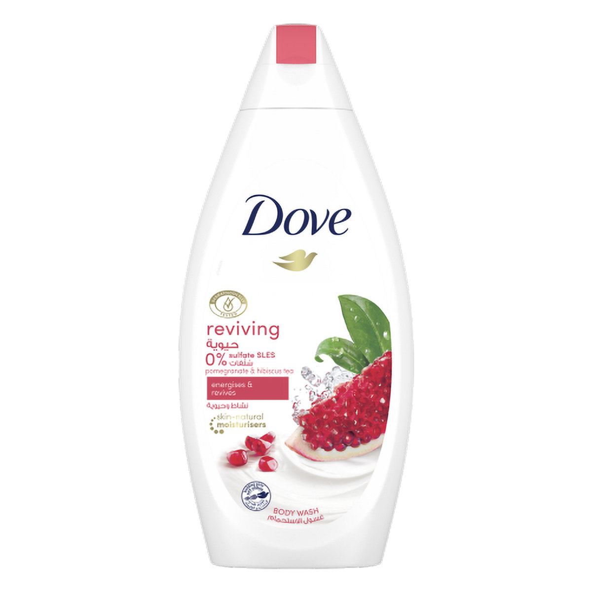 Dove Reviving Body Wash 500 ml | With Reviving Scent Of Pomegranate & Lemon Verbena | Deeply Nourishes Skin, Pack of 1 Dove Reviving Body Wash 500 ml | With Reviving Scent Of Pomegranate & Lemon Verbena | Deeply Nourishes Skin, Pack of 1