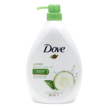 Dove Go Fresh Fresh Touch Body Wash 1 Litre | With Cucumber & Green Scent | Nutrium Moisture | Deep Nourishment | Keep Skin Fresh & Hydrated