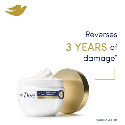 Dove 10 In 1 Deep Repair Treatment Hair Mask, 120 ml, Pack of 1