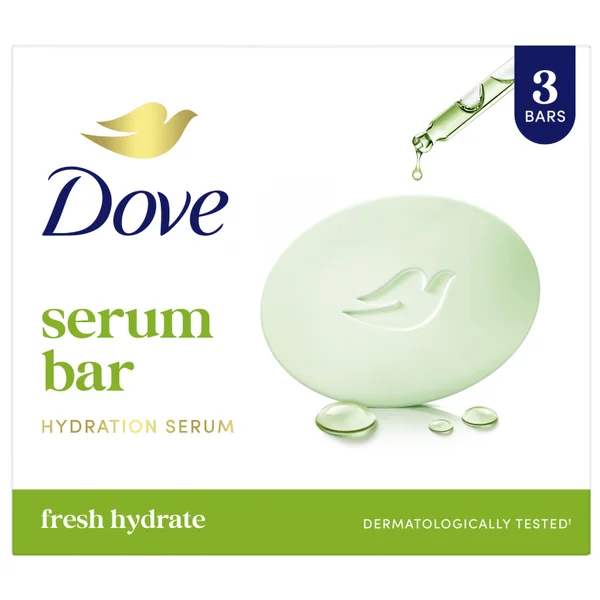 Dove Fresh Hydrate Serum Bar, 375 gm (3x125 gm)