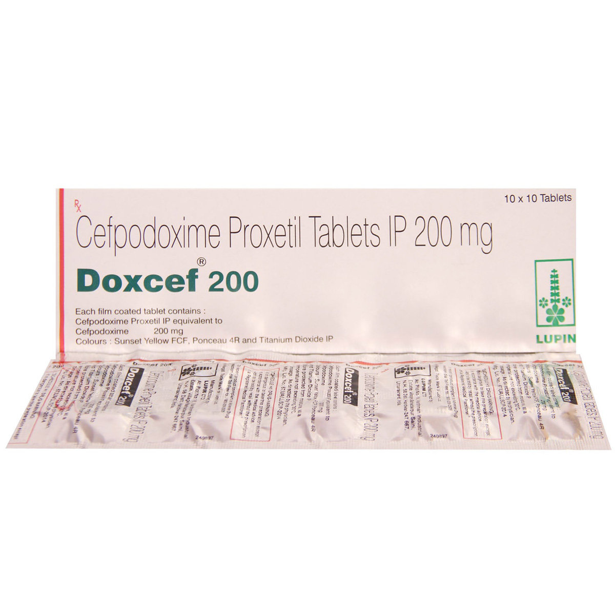 Doxcef 200 Tablet 10's, Pack of 10 TABLETS Doxcef 200 Tablet 10's, Pack of 10 TABLETS
