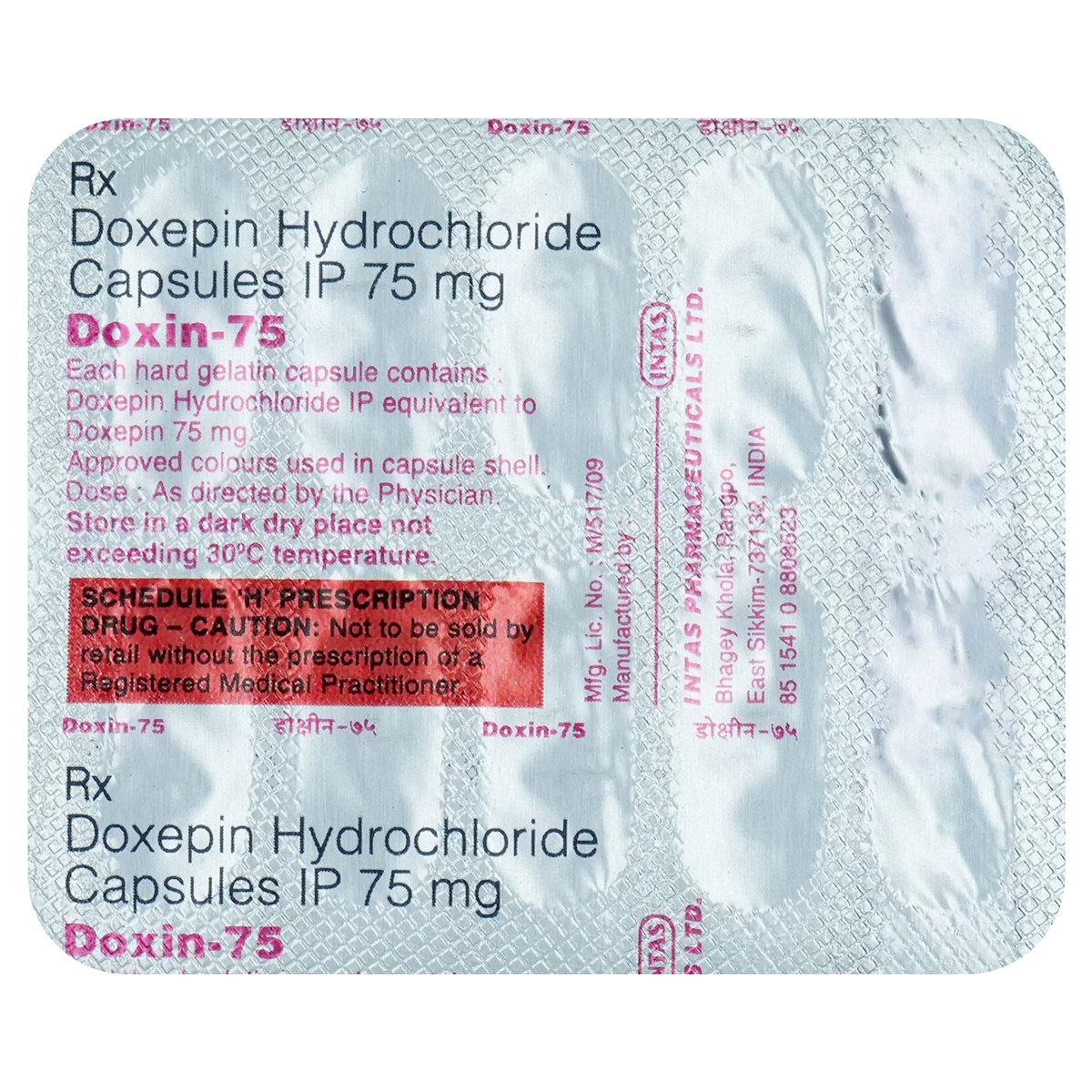 Buy Doxin 75 Capsule 10's Online