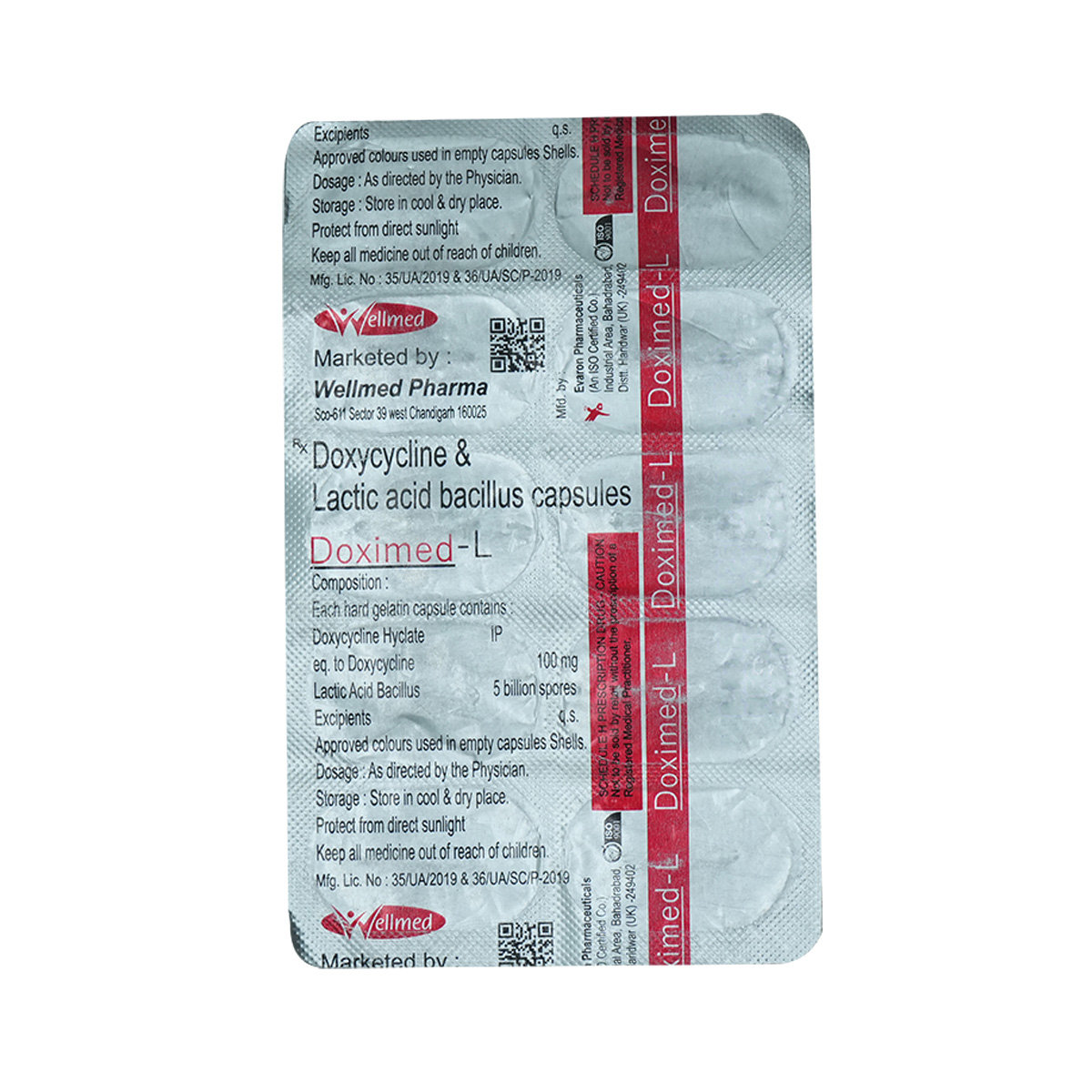 Doximed-L Capsule 10's, Pack of 10 CapsuleS Doximed-L Capsule 10's, Pack of 10 CapsuleS