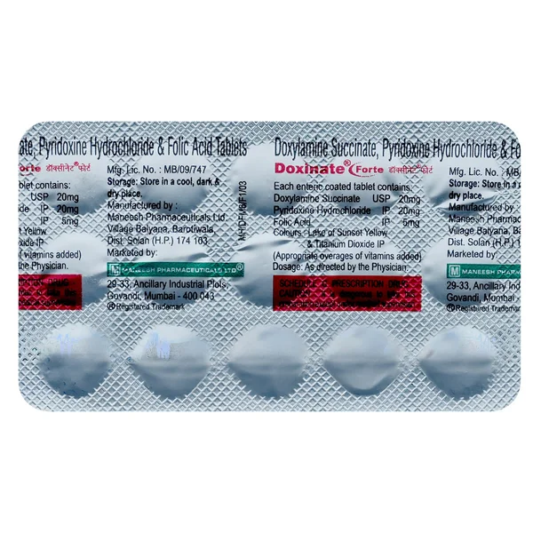 Doxinate Forte Tablet 15's, Pack of 15