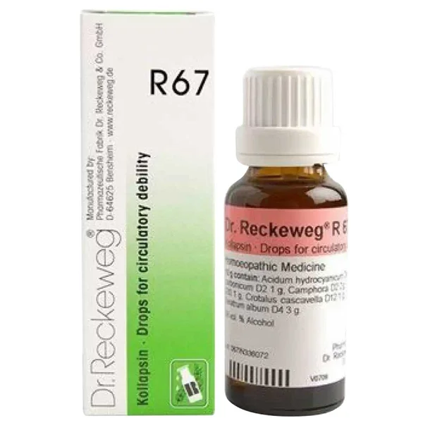 Dr.Reckeweg R67 Circulatory Debility Drops, 22 ml
