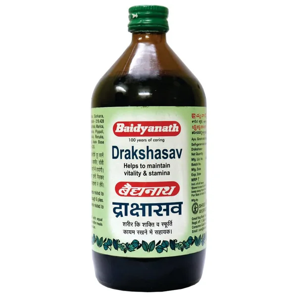 Shree Baidyanath Drakshasav Liquid, 200 ml