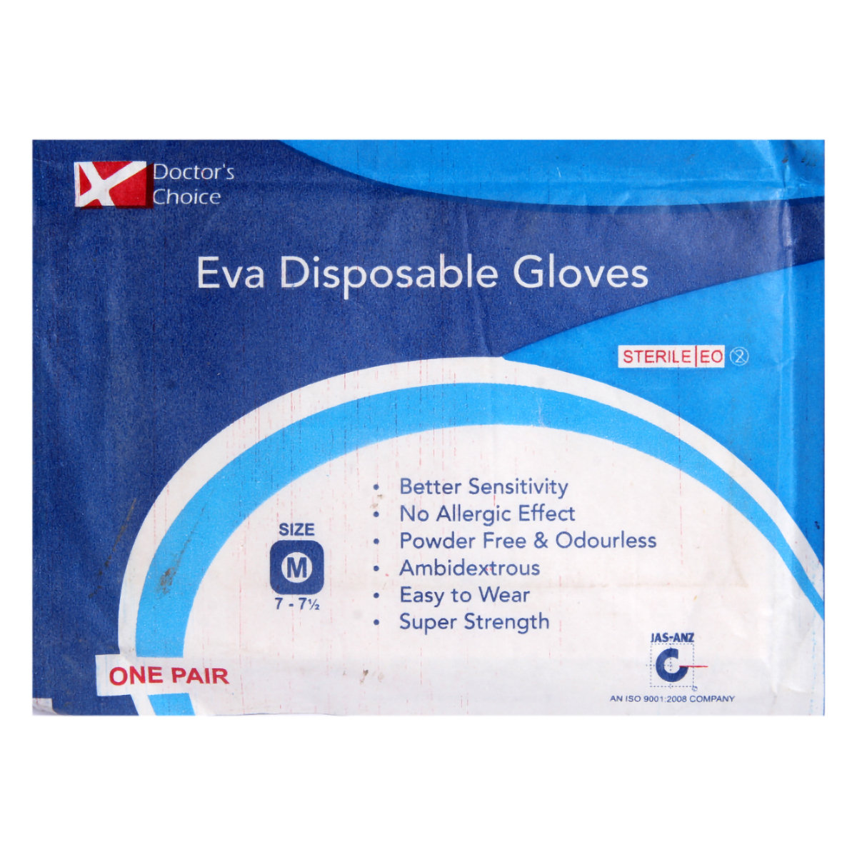 Dr. Choice EVA Disposable Gloves 7.7 Medium, 50 Count, Pack of 50 Dr. Choice EVA Disposable Gloves 7.7 Medium, 50 Count, Pack of 50