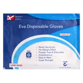 Dr. Choice EVA Disposable Gloves 7.7 Medium, 50 Count, Pack of 50