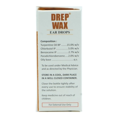 Drep Wax Ear Drops 10 ml, Pack of 1 Eye drops