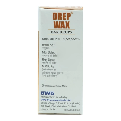 Drep Wax Ear Drops 10 ml, Pack of 1 Eye drops