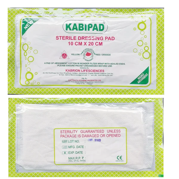 Dressing Pad 10Cm X 20Cm (Kabrion)