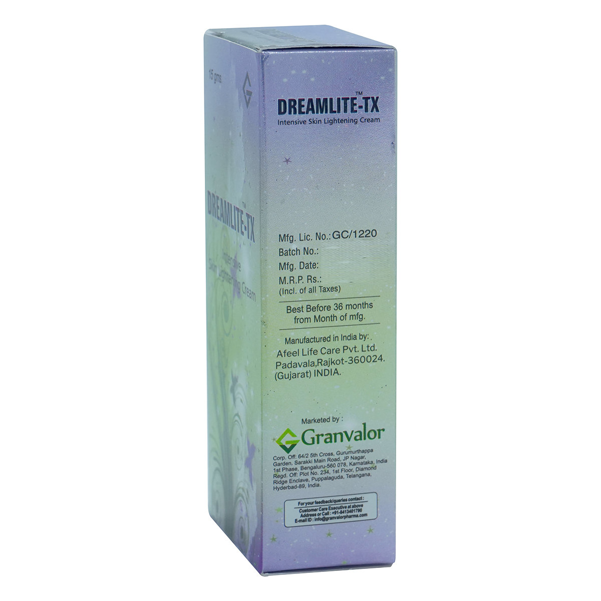 Dreamlite TX Cream 15 gm, Pack of 1 Dreamlite TX Cream 15 gm, Pack of 1