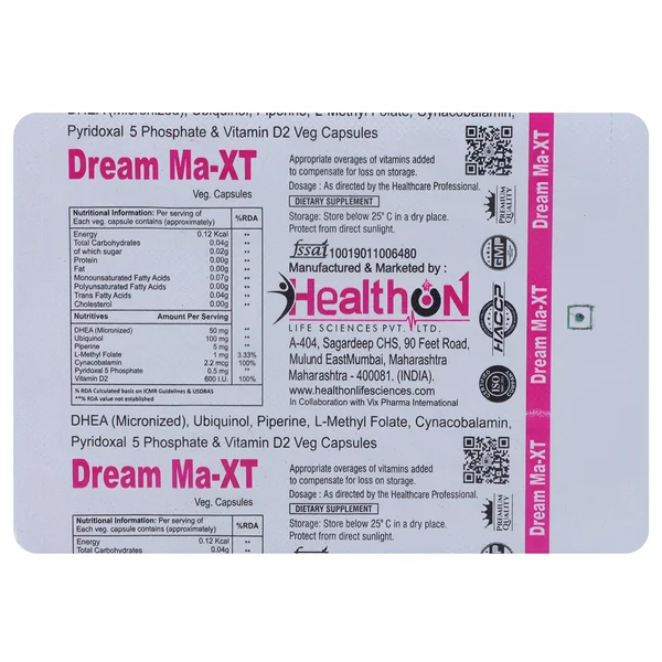 Dream Ma-XT Veg Capsule 10's, Pack of 10