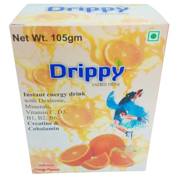 Drippy Orange Energy Drink Powder 105 gm