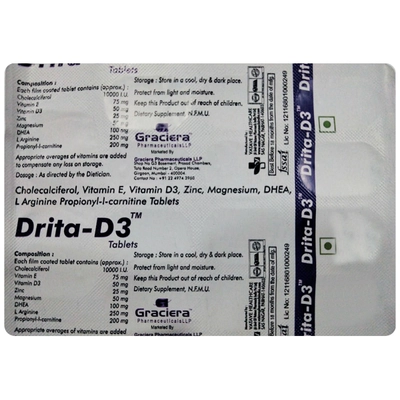 Drita-D3 Tablet 15's, Pack of 15