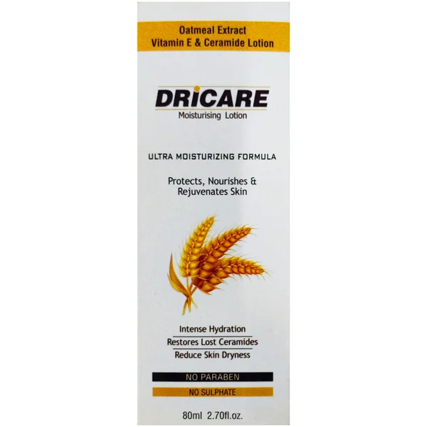 Dricare Ultra Moisturising Lotion, 80 ml, Pack of 1