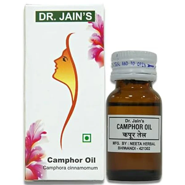 Dr Jain Camphor Oil, 5 ml, Pack of 1