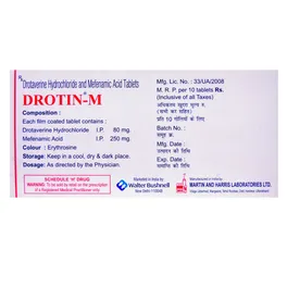 Drotin-M Tablet | Uses, Side Effects, Price | Apollo Pharmacy