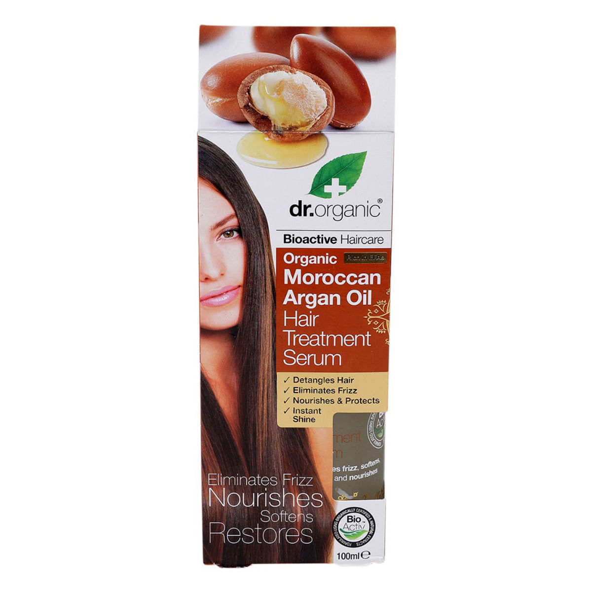 Buy dr.organic Moroccan Argan Oil Hair Treatment Serum, 100 ml Online