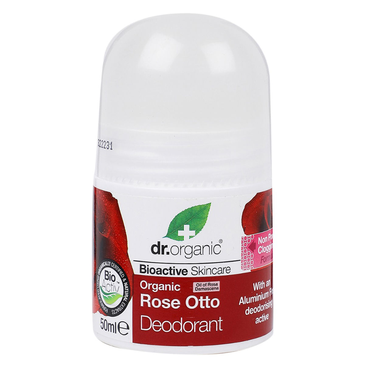 Buy dr.organic Rose Otto Deodorant Roll-On, 50 ml Online