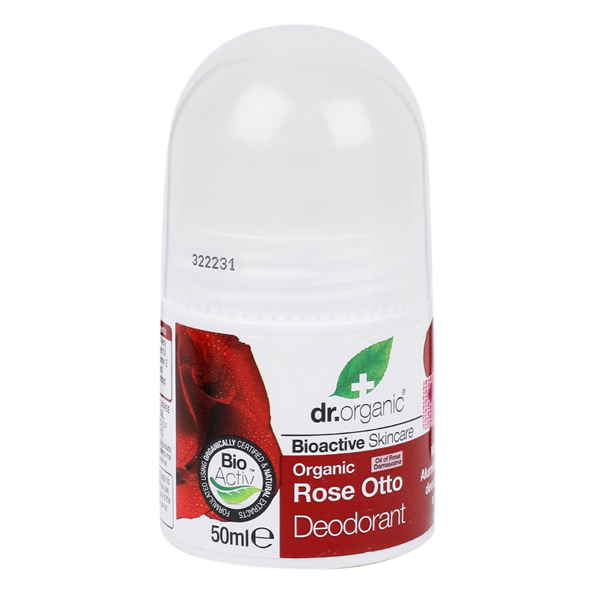 Dr. Organic Rose Otto Deodorant Roll-On, 50 ml, Pack of 1 Dr. Organic Rose Otto Deodorant Roll-On, 50 ml, Pack of 1