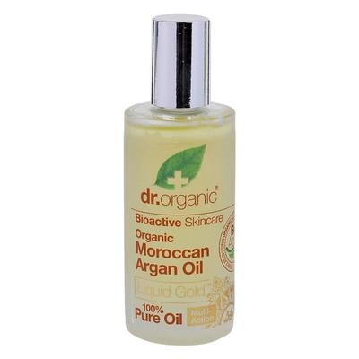 Dr. Organic Moroccan Argan Oil 50 ml | 100% Pure Argan Oil | Suitable For Hair, Skin, Nails &amp; Lips | For Men &amp; Women, Pack of 1