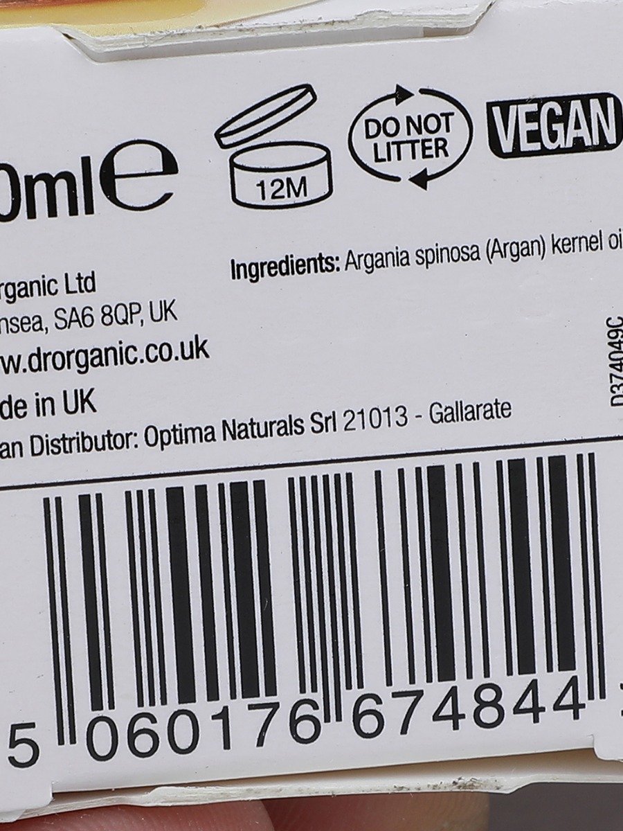 Dr. Organic Moroccan Argan Oil 50 ml | 100% Pure Argan Oil | Suitable For Hair, Skin, Nails & Lips | For Men & Women, Pack of 1 Dr. Organic Moroccan Argan Oil 50 ml | 100% Pure Argan Oil | Suitable For Hair, Skin, Nails & Lips | For Men & Women, Pack of 1