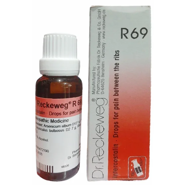Dr.Reckeweg R69 Pain Between The Ribs Drops, 22 ml
