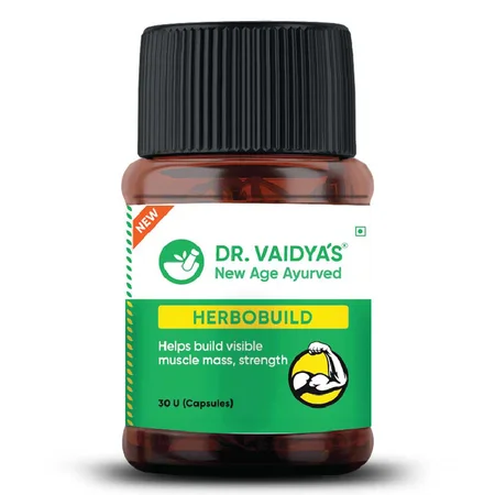 Dr. Vaidya's Herbobuild, 30 Capsules