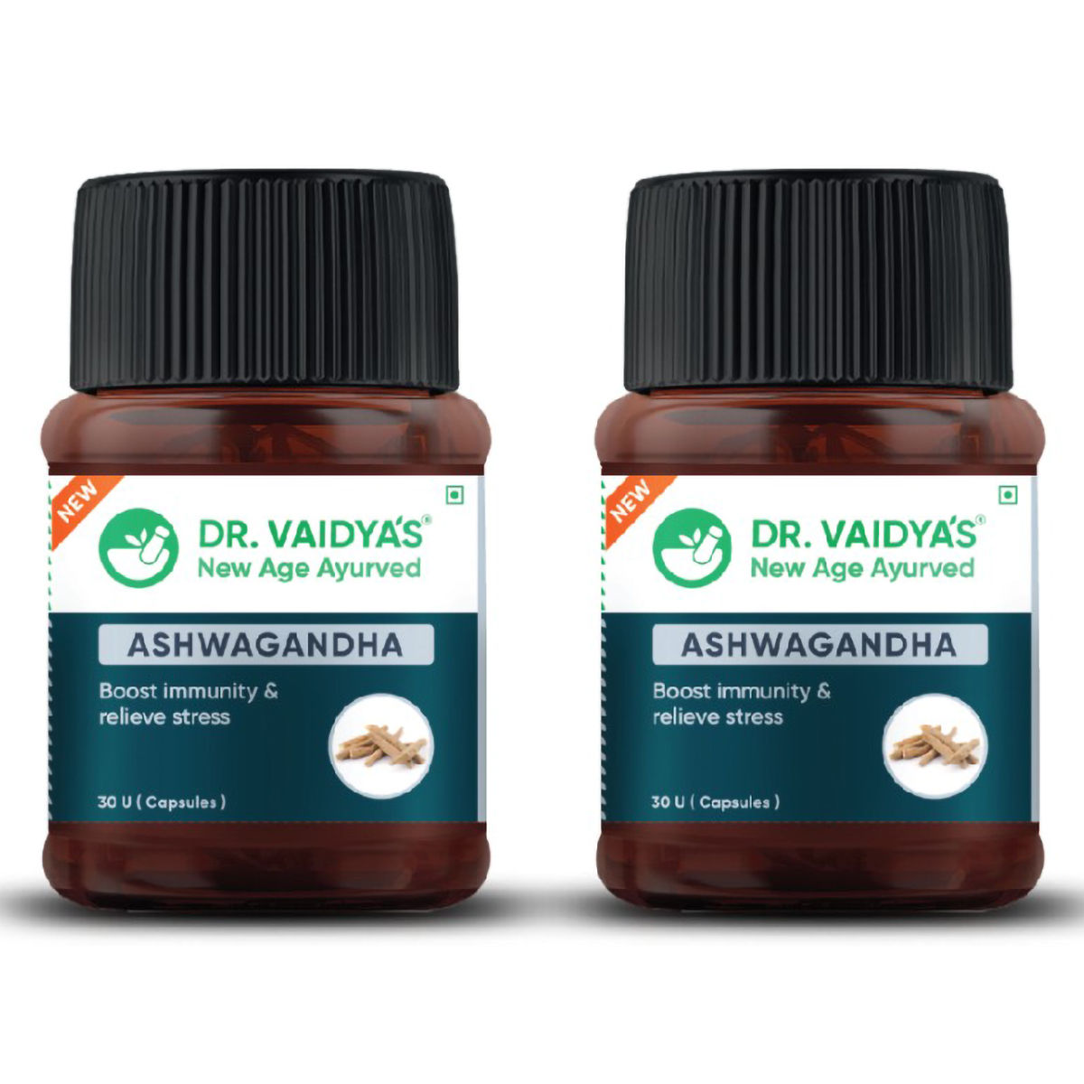 Buy Dr. Vaidya's Ashwagandha Immunity Enhancer, 60 Capsules (2 x 30 Capsules) Online