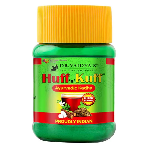 Dr. Vaidya's Huff 'n' Kuff Ayurvedic Kadha, 100 gm (2x50 gm), Pack of 1