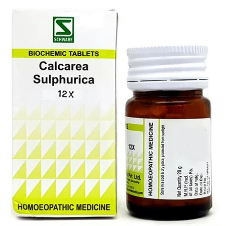Dr.Willmar Schwabe Calcarea Sulphurica Biochemic 12X Tablets, 20 gm