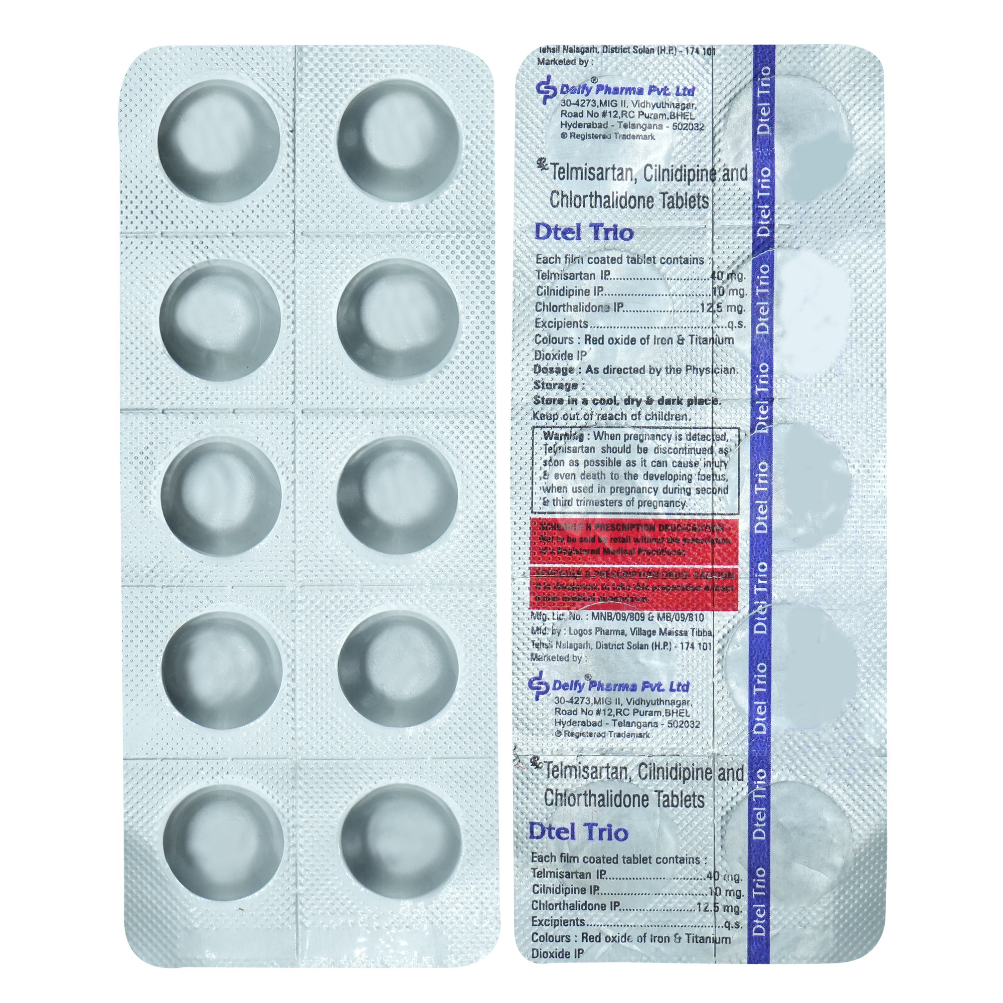 Dtel Trio Tablet 10's, Pack of 10 TABLETS Dtel Trio Tablet 10's, Pack of 10 TABLETS