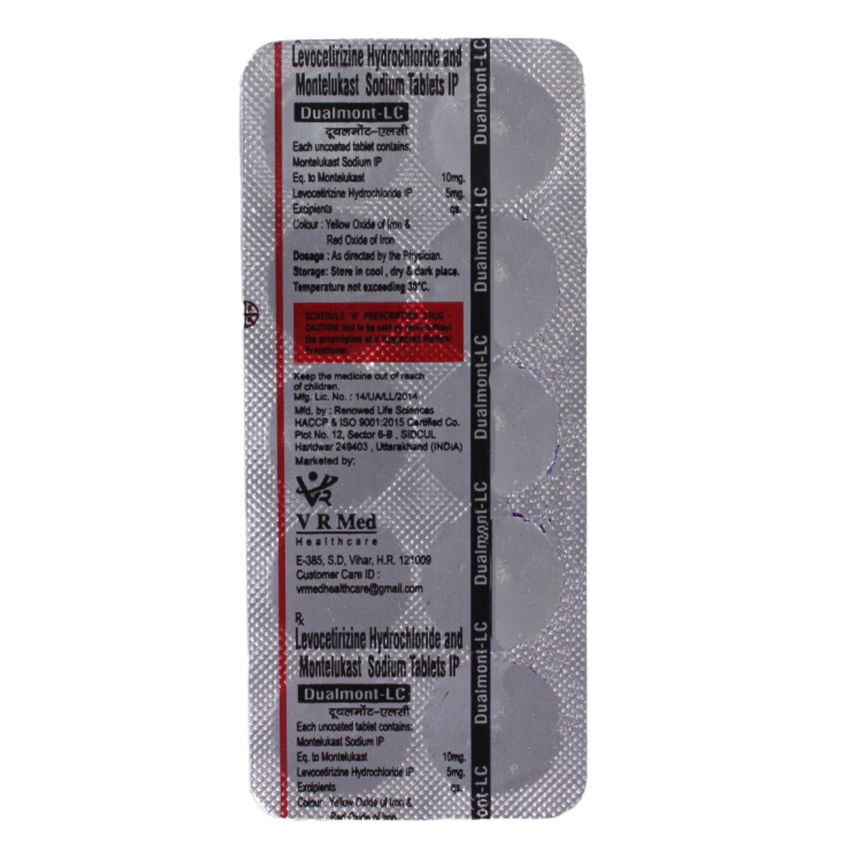 Dualmont-LC Tablet 10's, Pack of 10 TabletS Dualmont-LC Tablet 10's, Pack of 10 TabletS