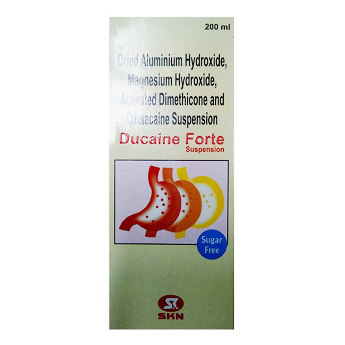 Buy Ducaine Forte Sugar Free Suspension 200 ml Online