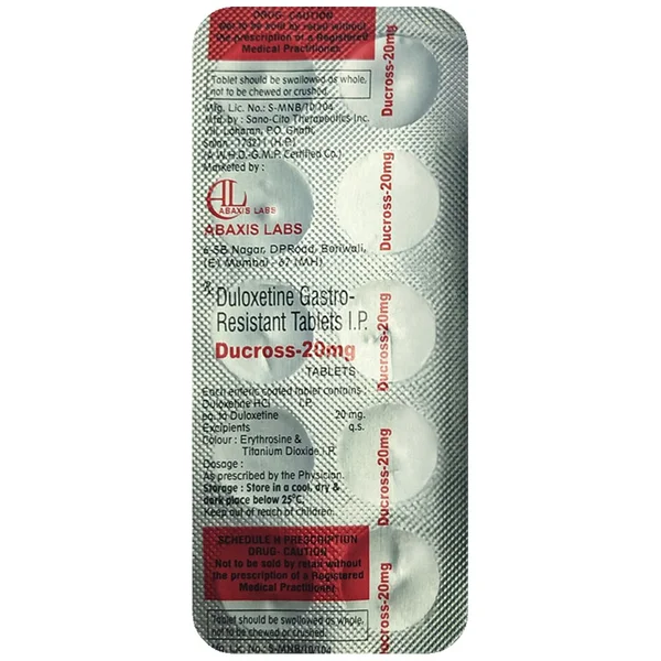 Ducross-20 mg Tablet 10's