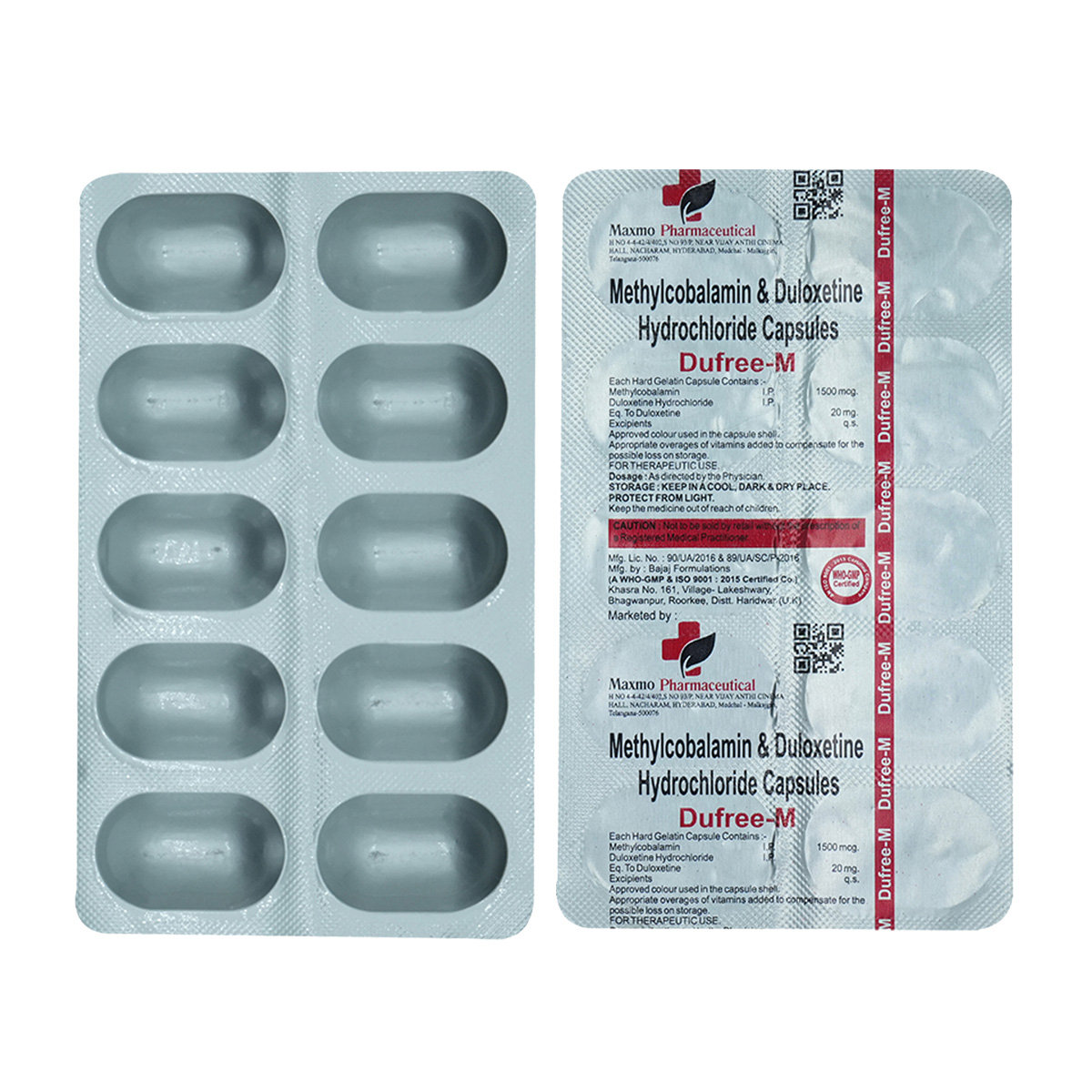 Dufree-M 20/1500 Capsule 10's, Pack of 10 CapsuleS Dufree-M 20/1500 Capsule 10's, Pack of 10 CapsuleS
