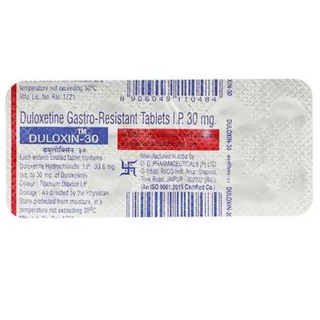 Duloxin 30 mg Tablet 10's