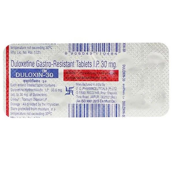 Duloxin 30 mg Tablet 10's