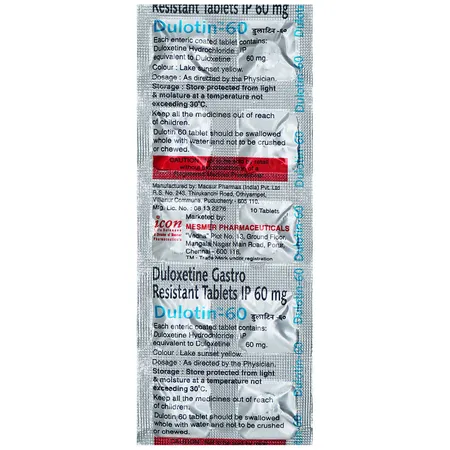 Dulotin-60 Tablet 10's
