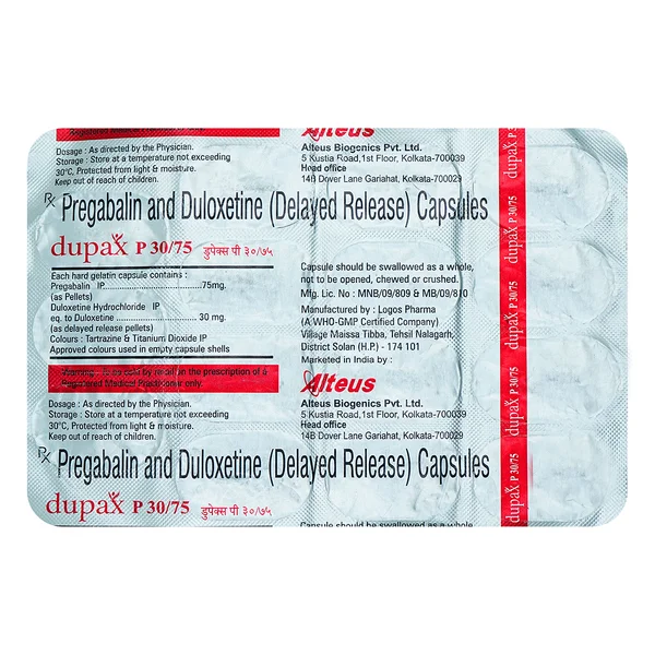 Dupax P 30/75 Cap 15'S, Pack of 15