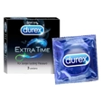 Durex Extra Time Condoms, 3 Count