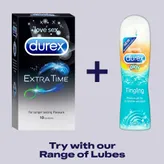 Durex Extra Time Condoms, 3 Count, Pack of 1