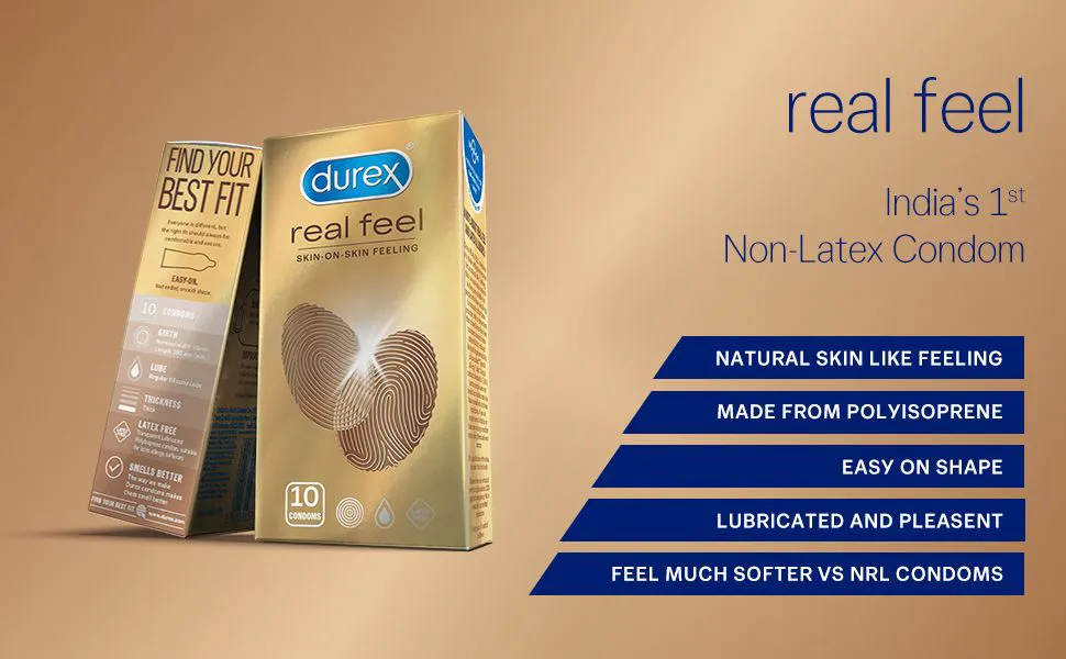 Durex Quality Condoms, Realfeel,Natural Latex Free, 20 Count