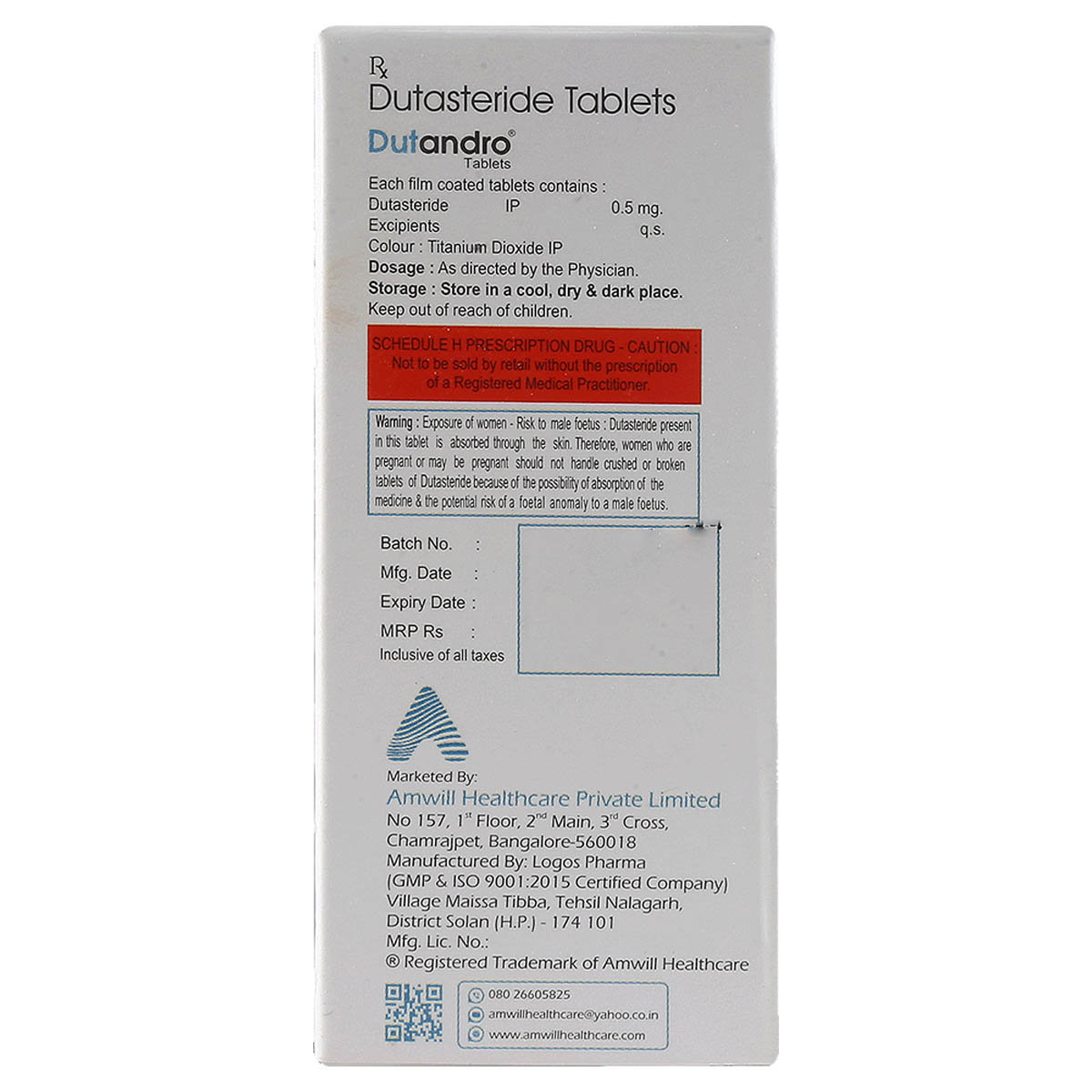Dutandro 0.5 mg Tablet 10's, Pack of 10 TabletS Dutandro 0.5 mg Tablet 10's, Pack of 10 TabletS