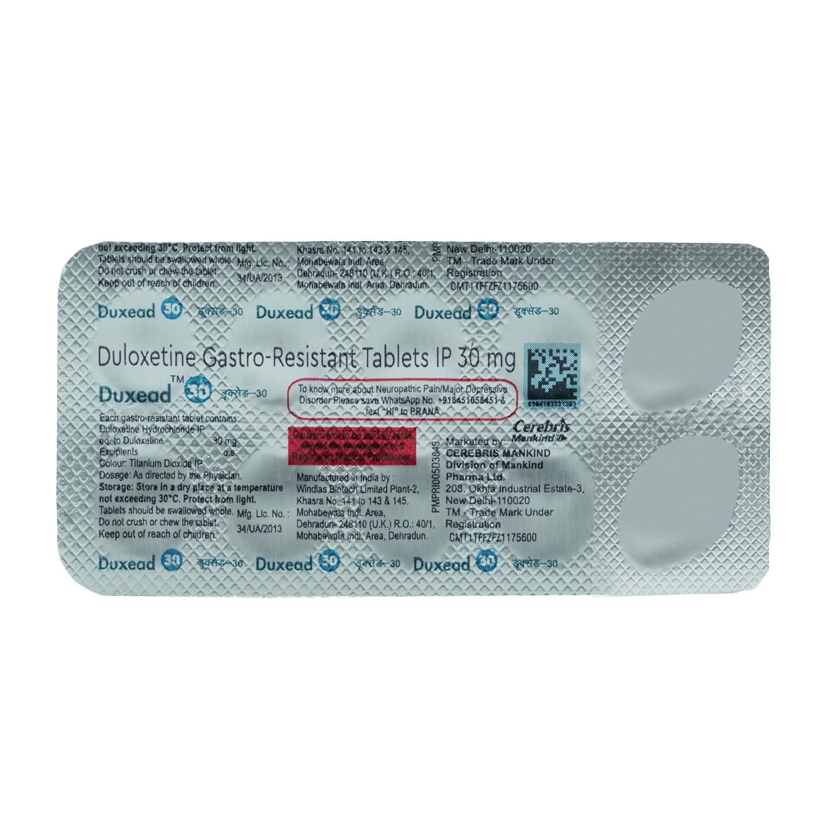 Duxead 30 Tablet 10's, Pack of 10 Duxead 30 Tablet 10's, Pack of 10